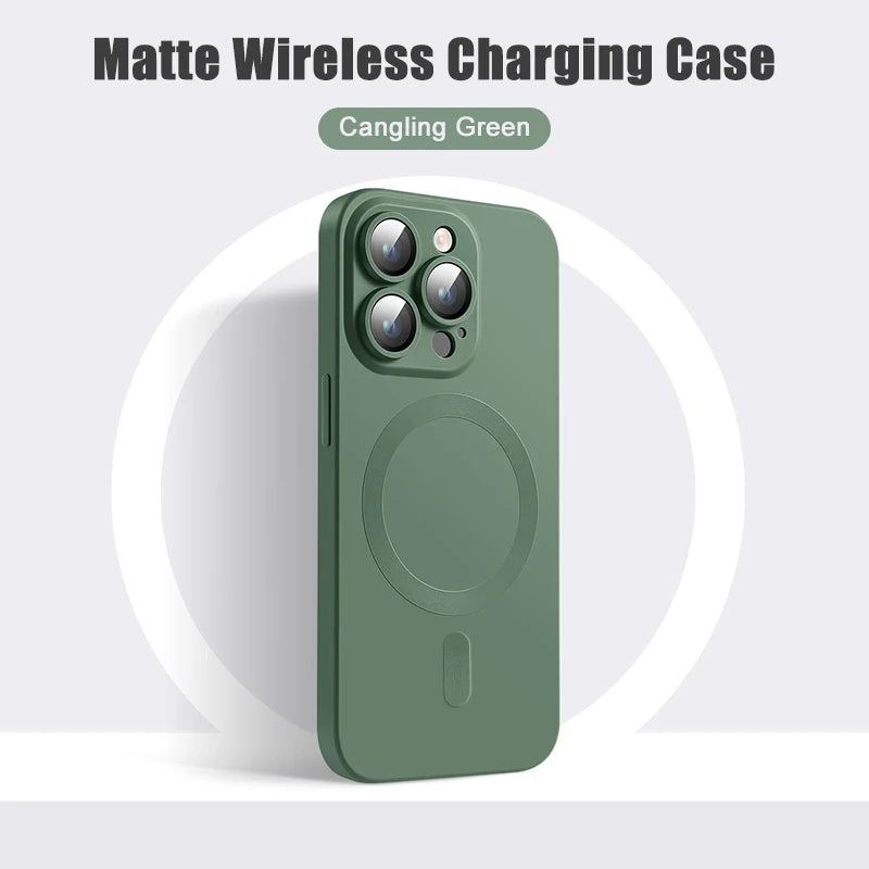 Matte Silikon MagSafe Hülle iPhone Zubehör