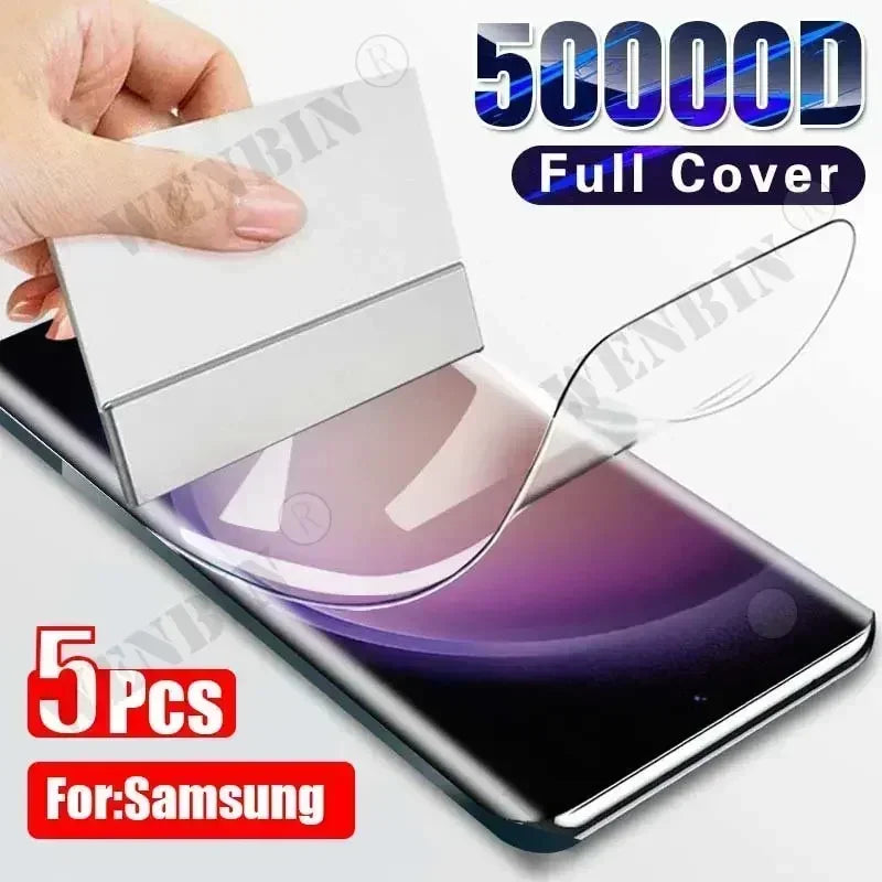 5er Set Hydrogelfolie für Samsung Galaxy Modelle
