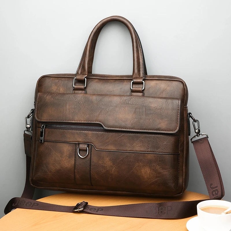 Große Aktentasche mit vielen Taschen