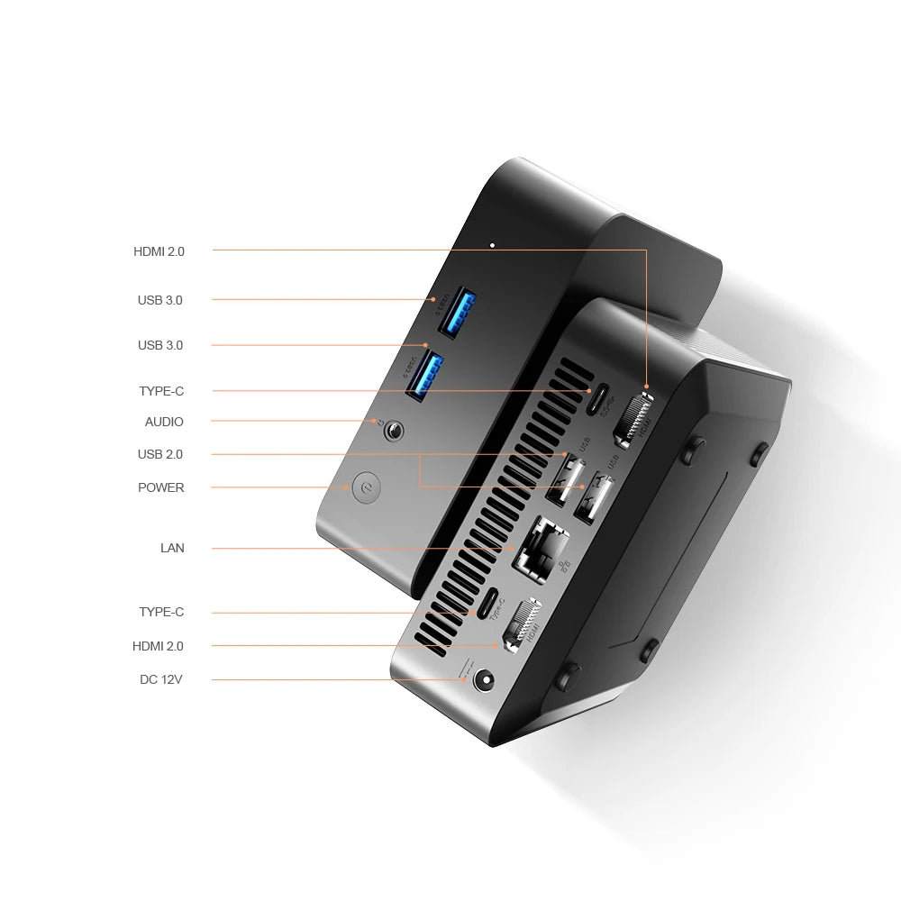 Kleiner Mini PC Intel N100 Windows 11 4K Dual SSD