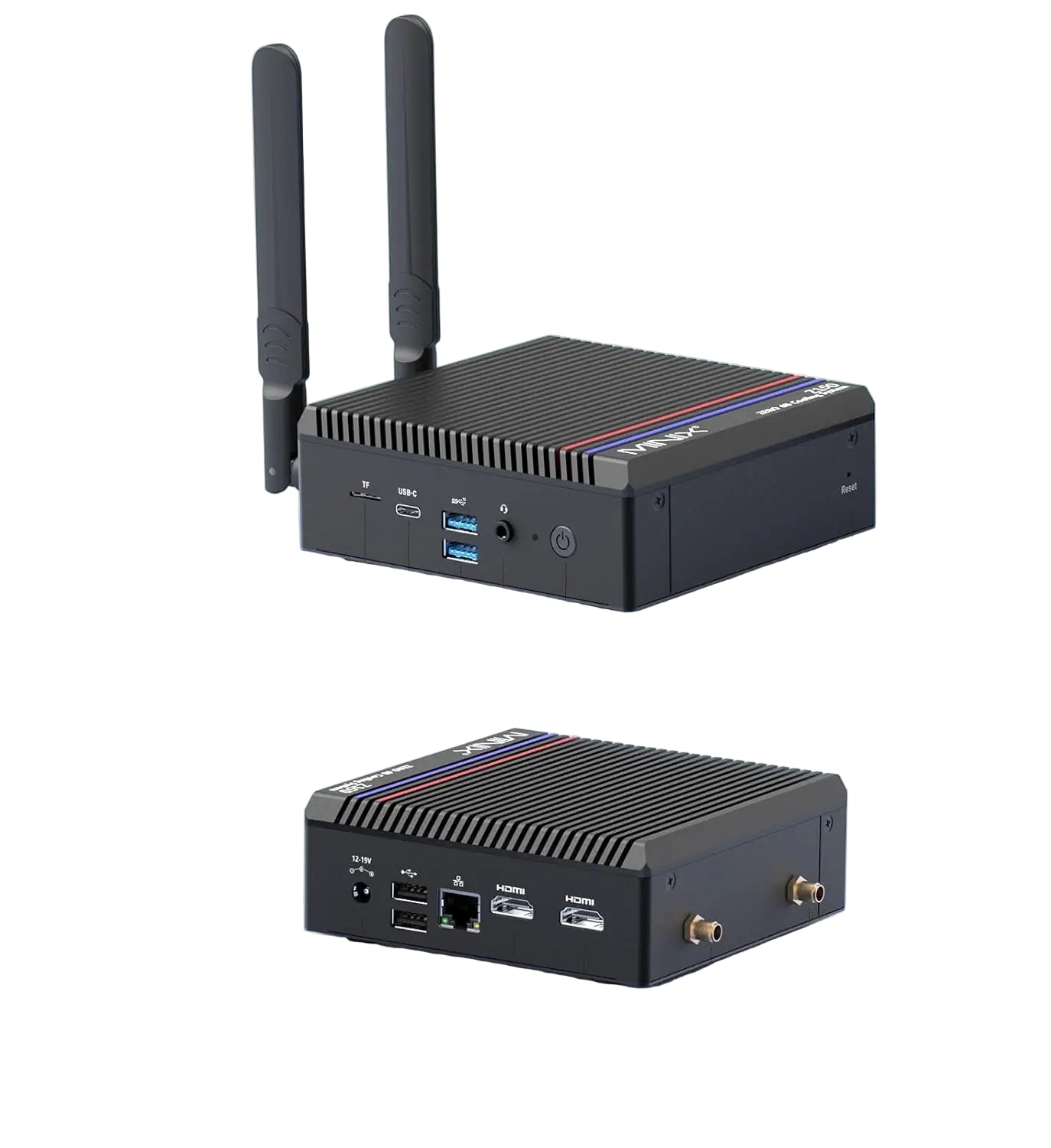 Lüfterloser Mini-PC 16GB RAM 512GB SSD 4K Dual HDMI