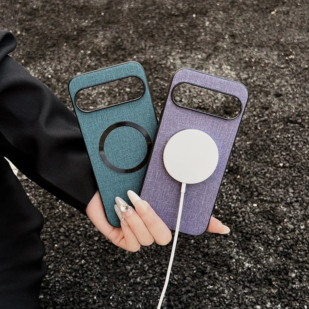 Luxuriöse Stoffhülle für Google Pixel 10 Magsafe
