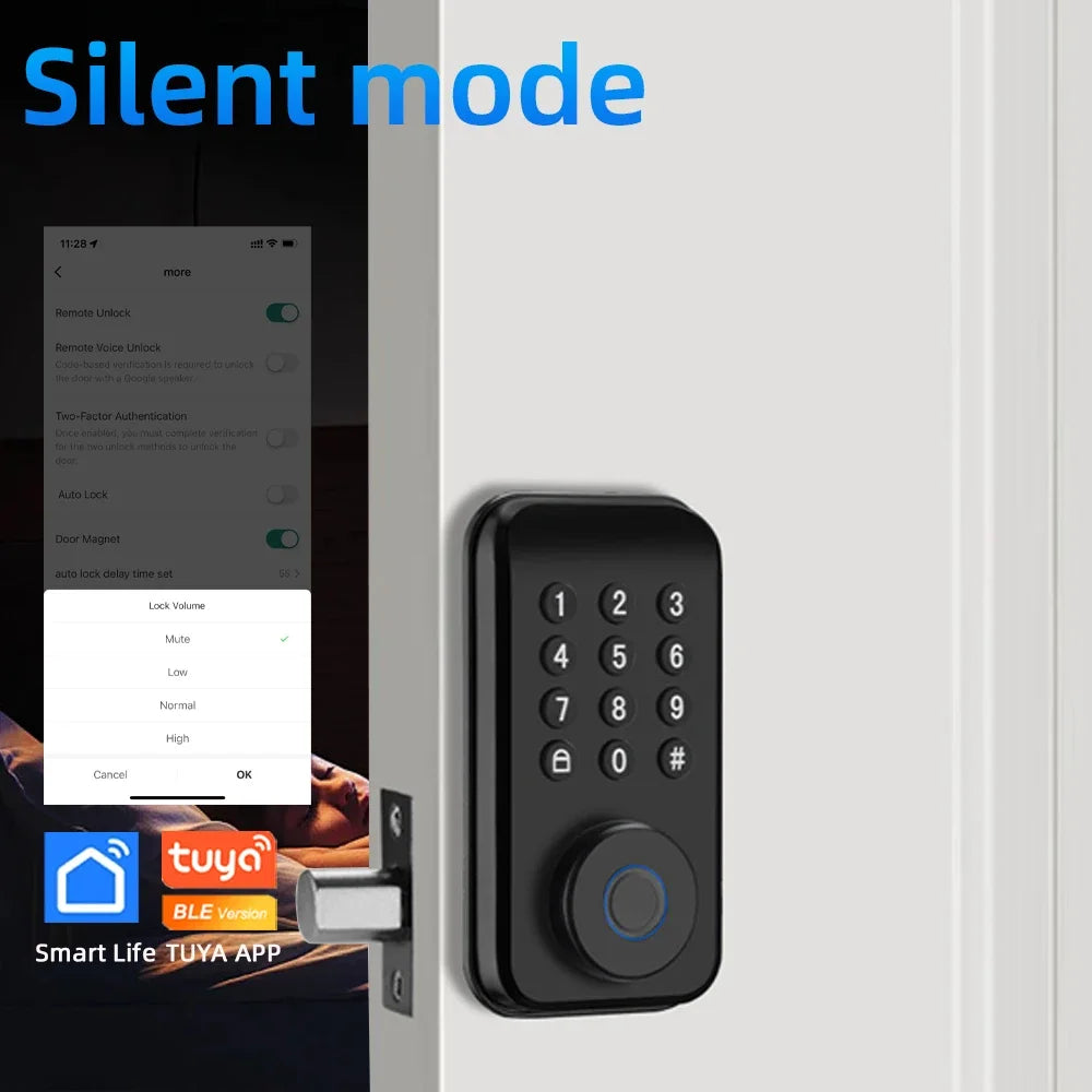 CDOK DS02 Smart Türschloss mit Fingerabdruck & Apps