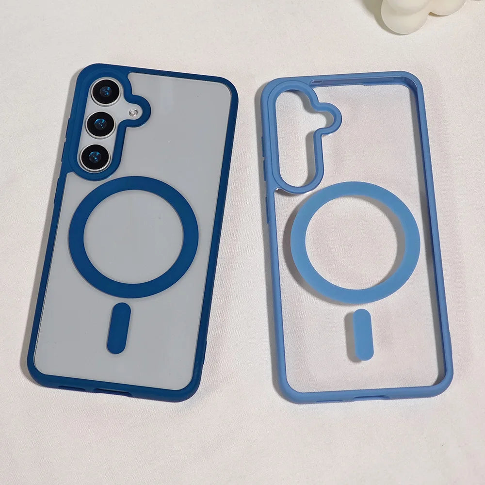 Transparentes Magnet Hard Case für Samsung Galaxy S25 Ultra