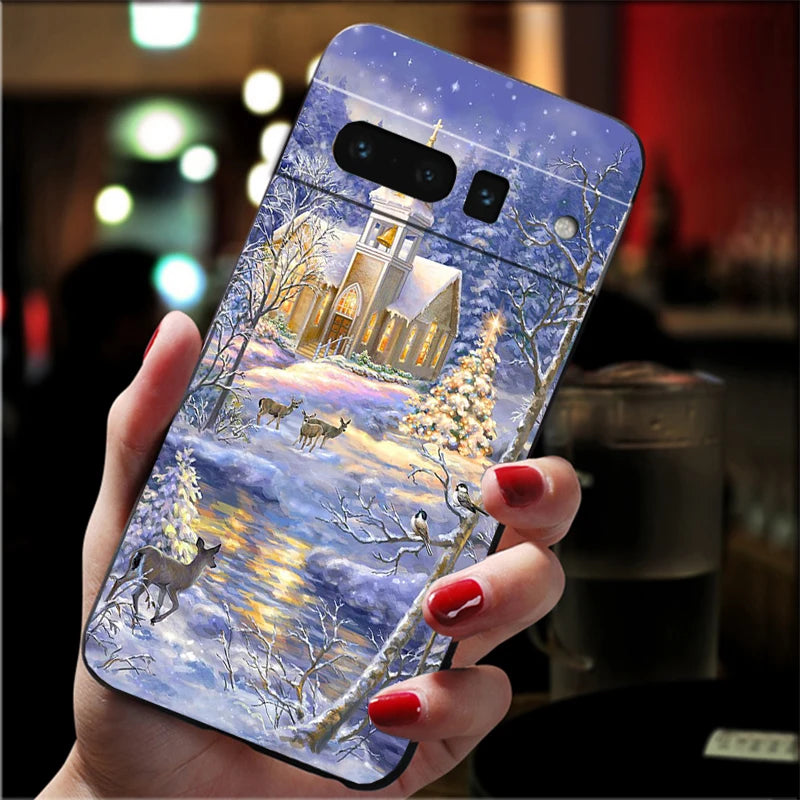 Winter TPU Hülle für Google Pixel 8, 9 & 10 Serie