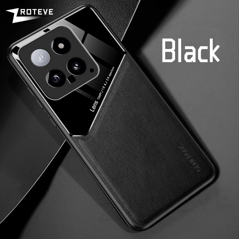 Xiaomi 14 PU Leder Hülle Magnetisch