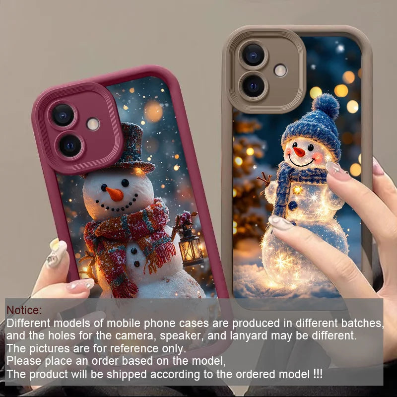 Weiche Schneemann Silikonhülle für Google Pixel 7 8 und 9 TPU Schutz