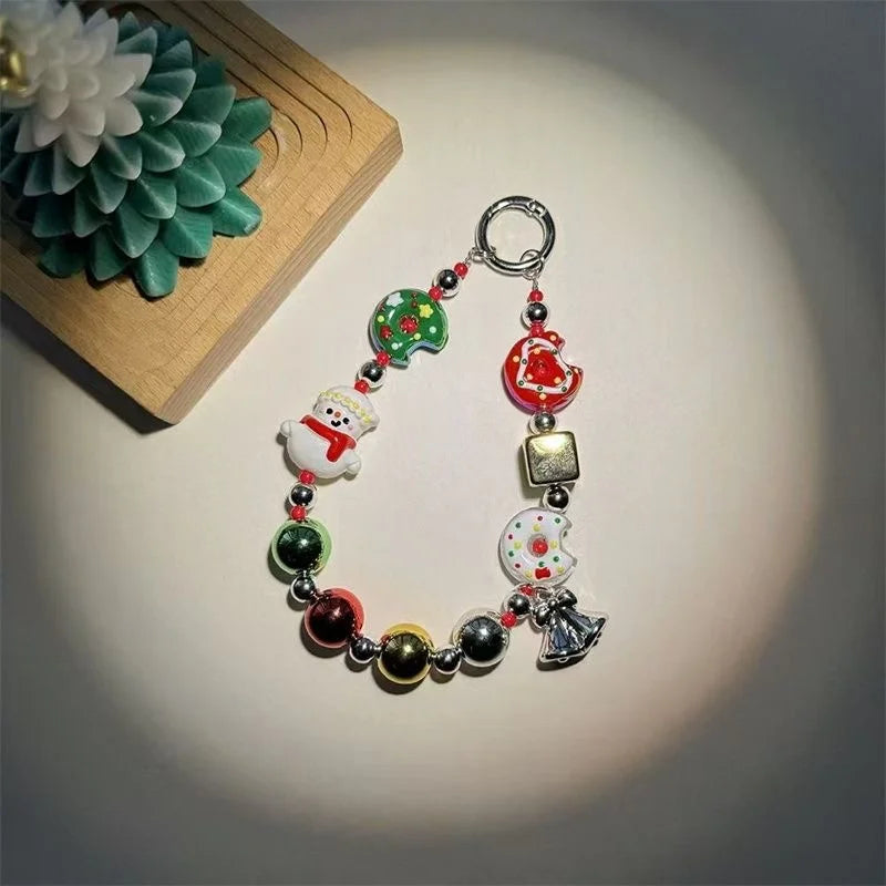 Süßer Weihnachts-Handykette mit Armband und Lanyard