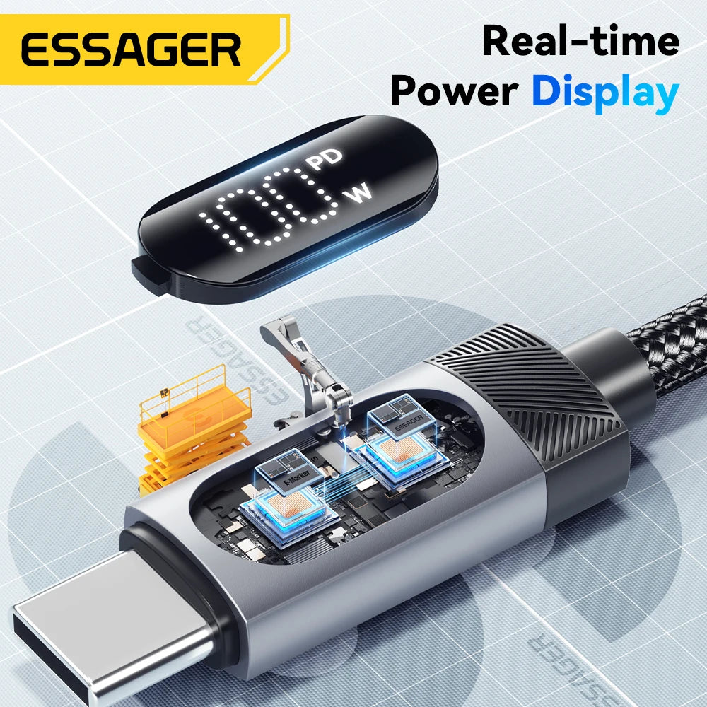 Essager USB-C-Kabel 100W Schnellladung