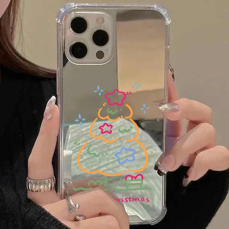 Weihnachtsbaum Stern Spiegel Handyhülle für S25