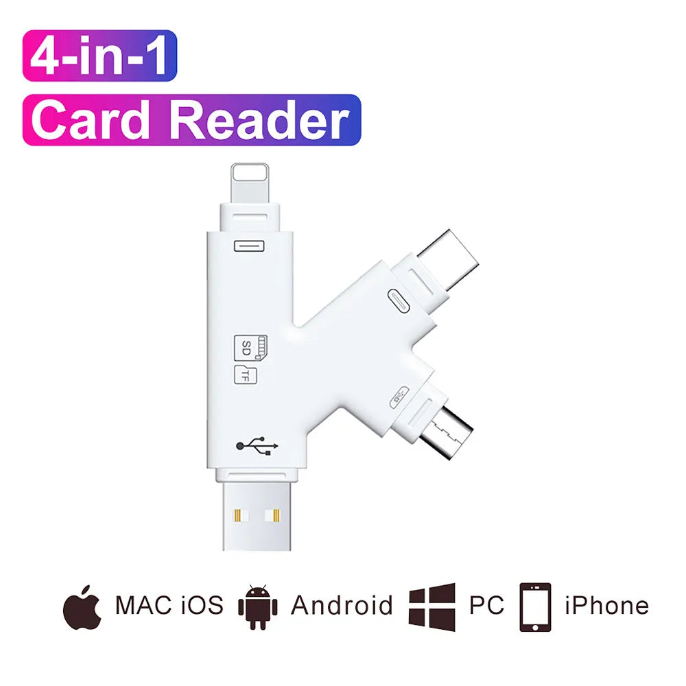 5-in-1 OTG Kartenleser Typ C SD TF iPhone Android