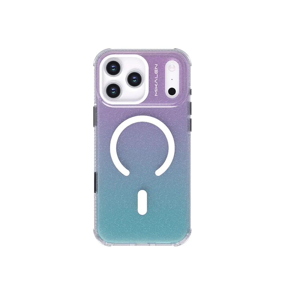 Glitzer Gradient Hülle für iPhone 17 Pro Max matt