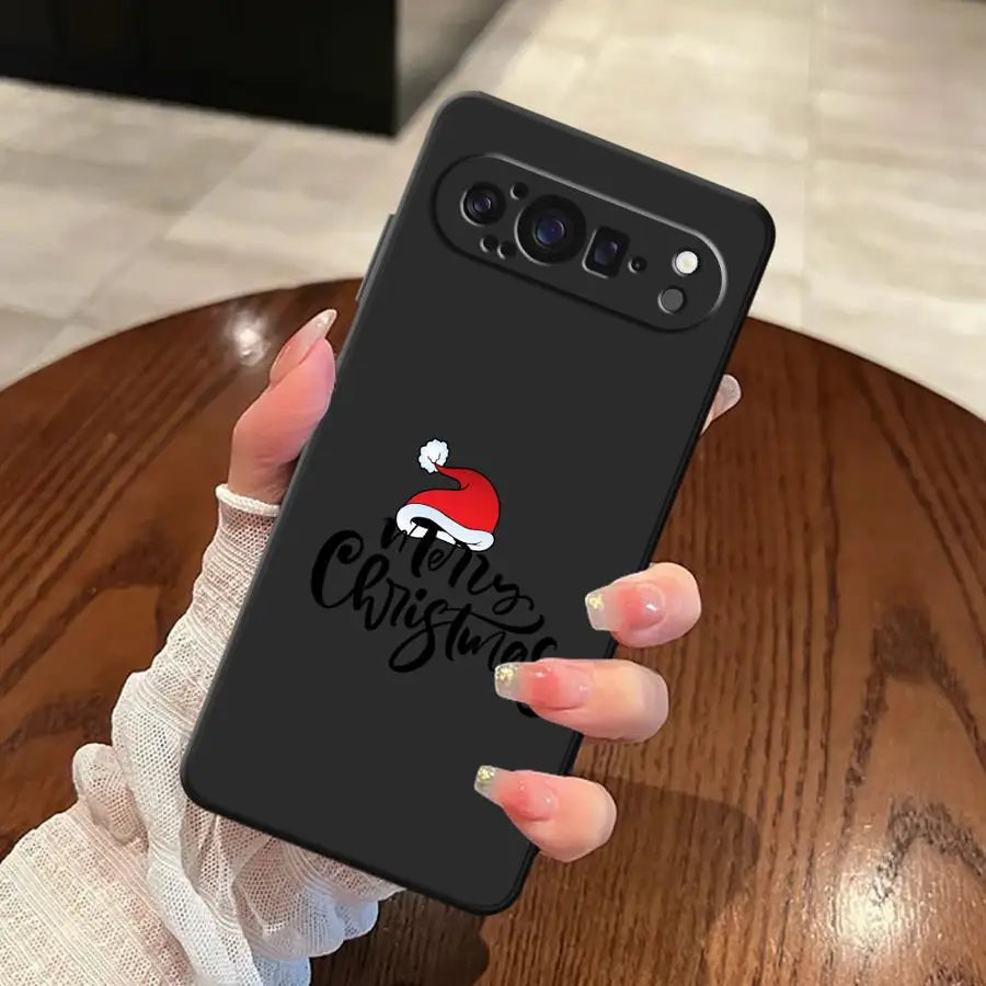 Schwarze Soft Shell Hülle für Google Pixel 8 9 und 10