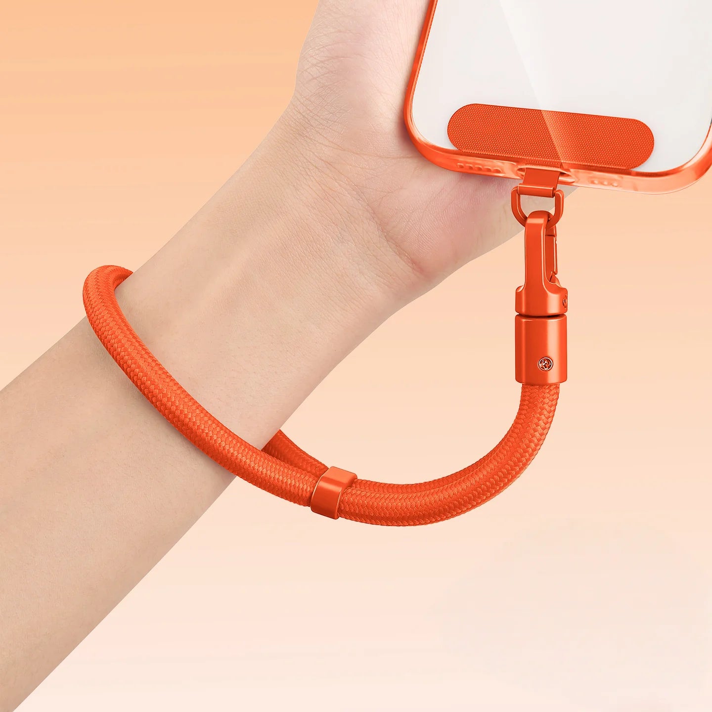 Kurzes Handy-Lanyard mit Anti-Drop-System, verstellbar