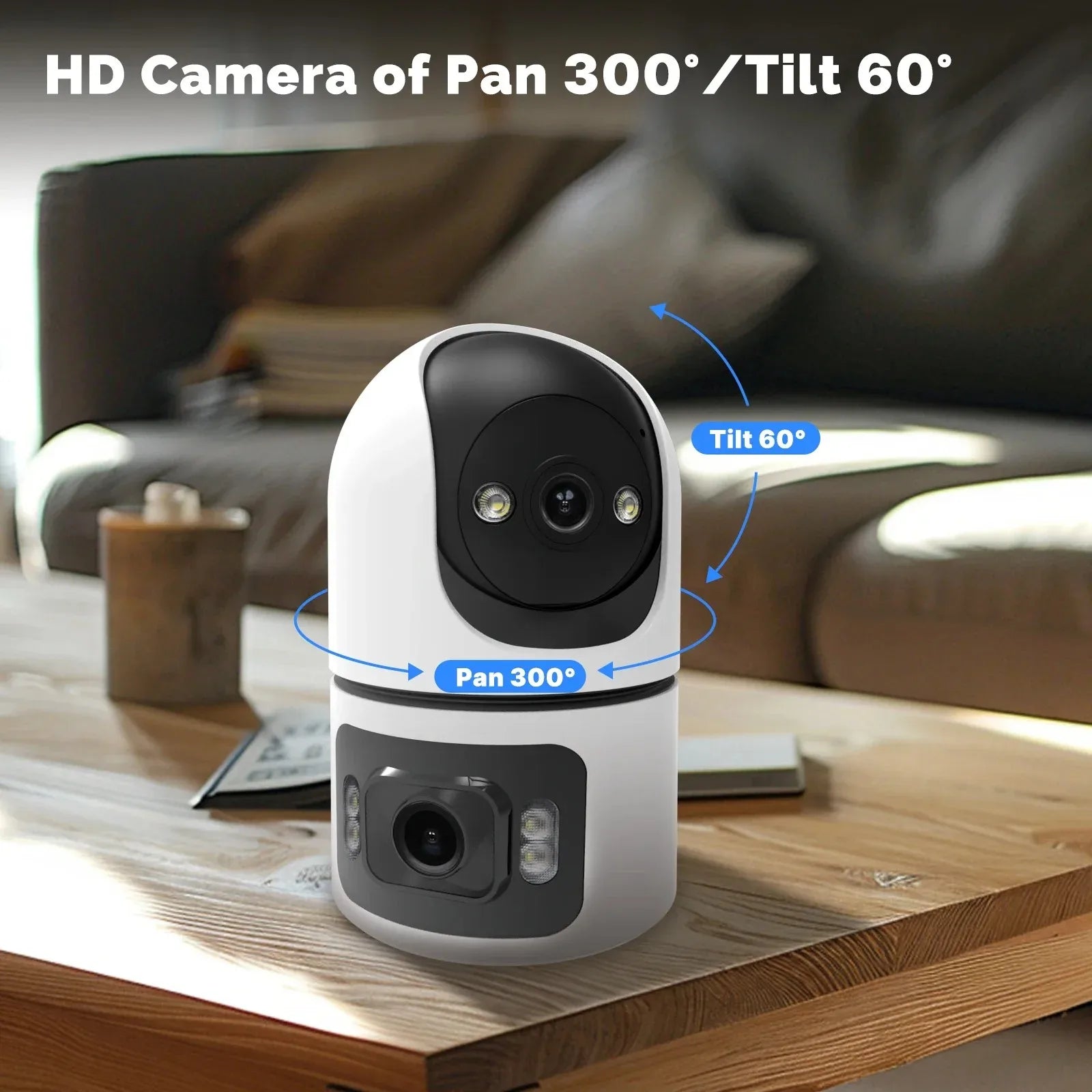 8MP WLAN Überwachungskamera mit Dual-Objektiv & Zoom