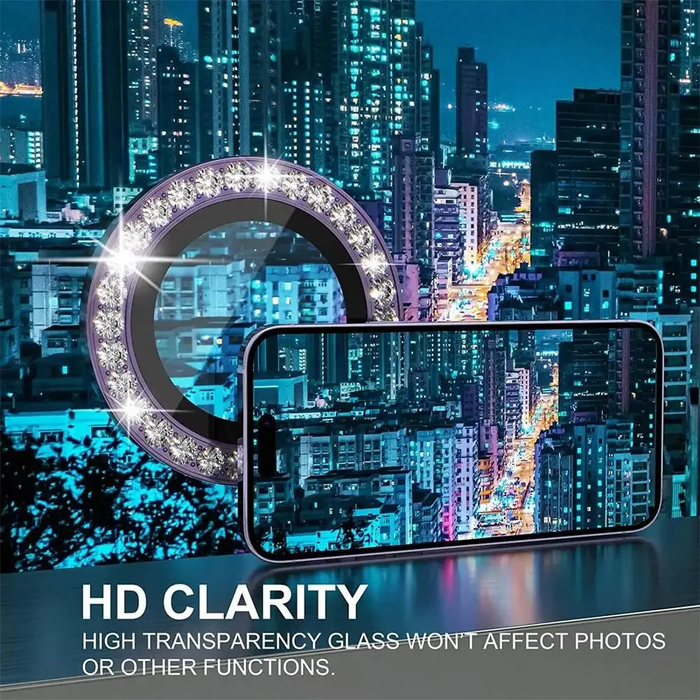 Glitzernde Diamant Kamera Schutz Hülle für iPhone 17