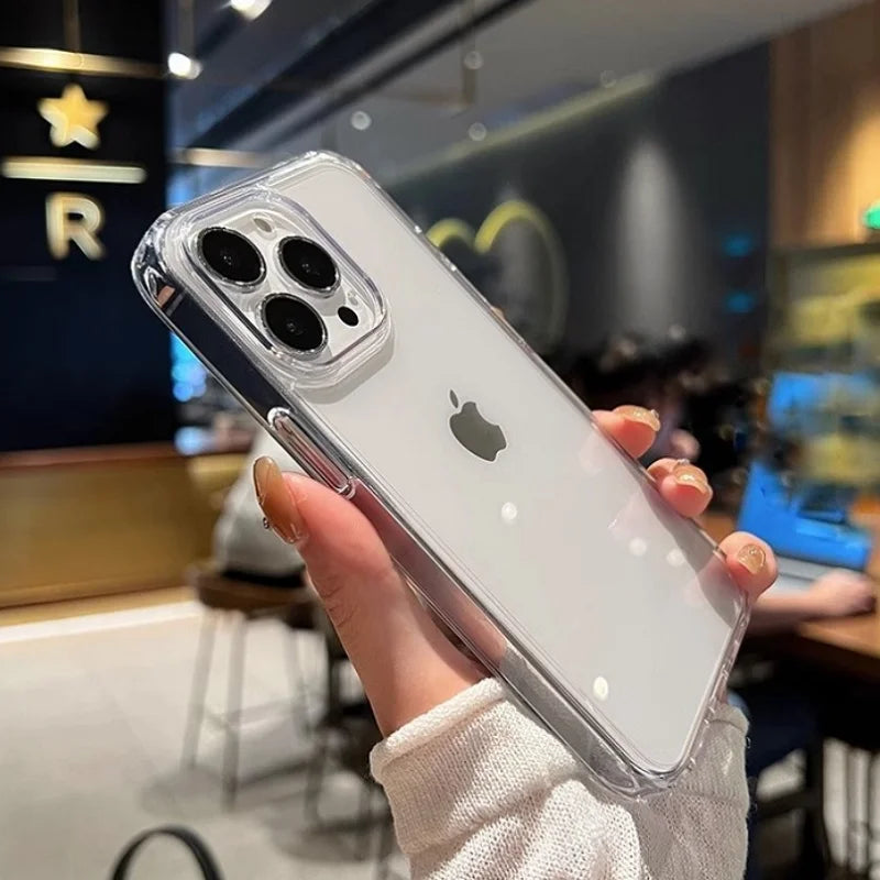 Luxus Transparent Weiche Acryl iPhone Hülle