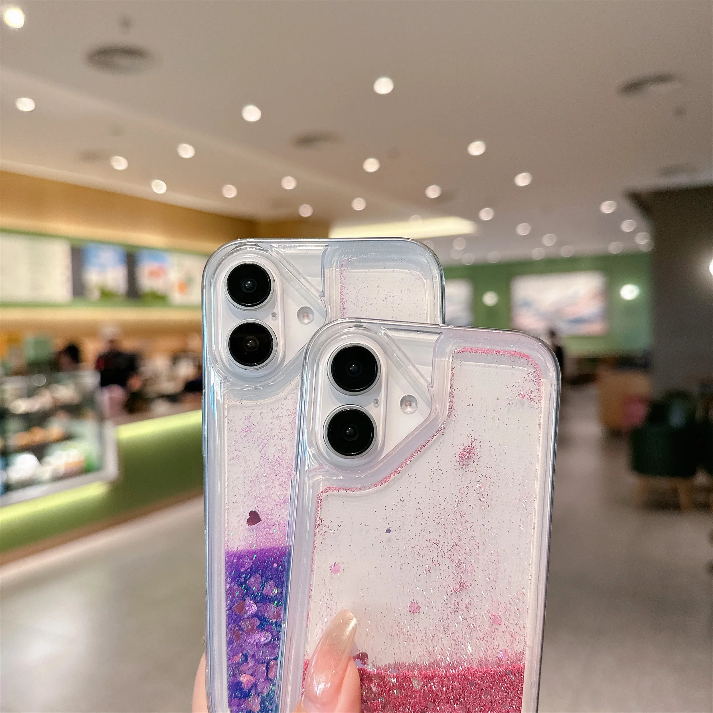 Glitzernde Treibsand-Hülle für iPhone 17 Serie Softcase