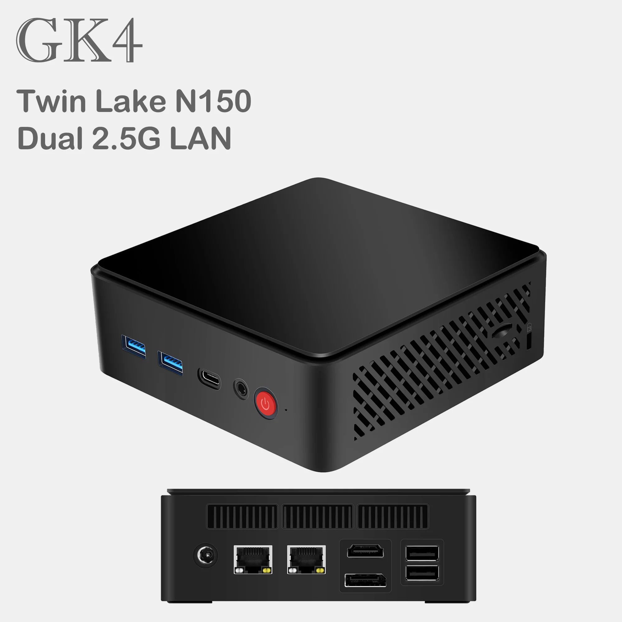 Mini PC GK4 N150 16GB 512GB 2.5G LAN Win 11 Pro