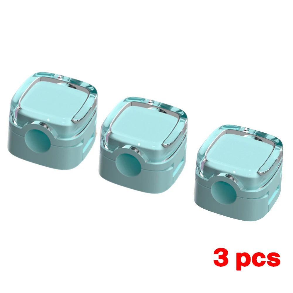 Magnetic cable clips for desk and office