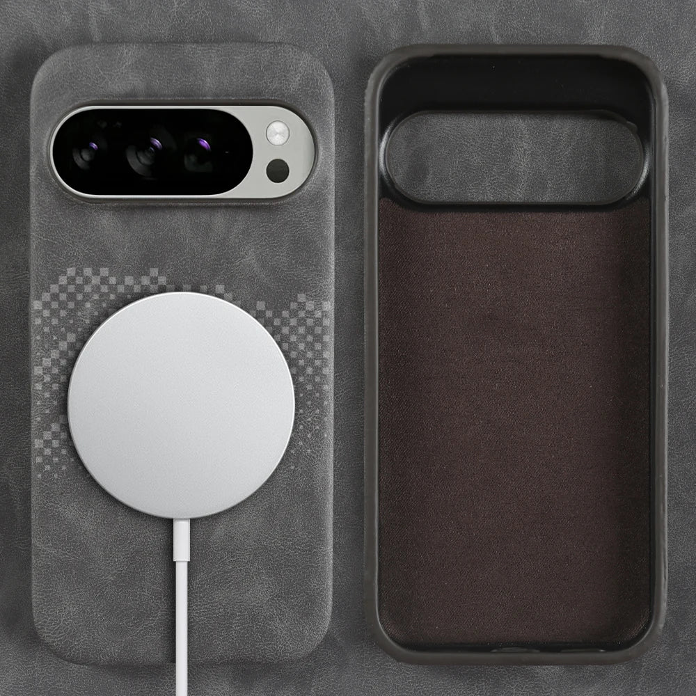 Premium Leder Magsafe Hülle für Google Pixel 10