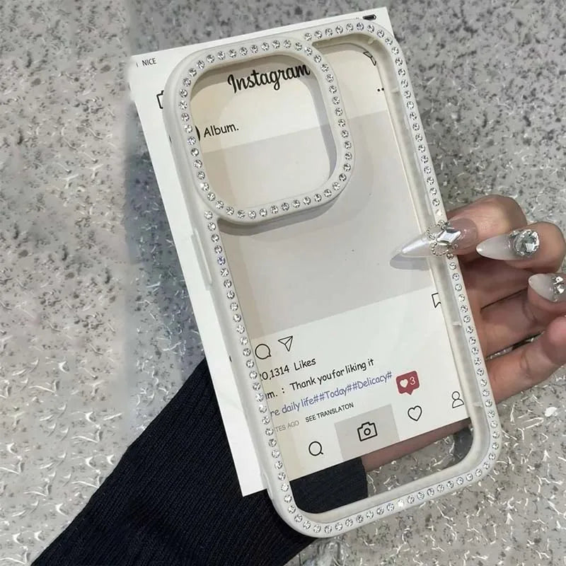 Luxus Glitzer Hülle mit Strass für iPhone 17