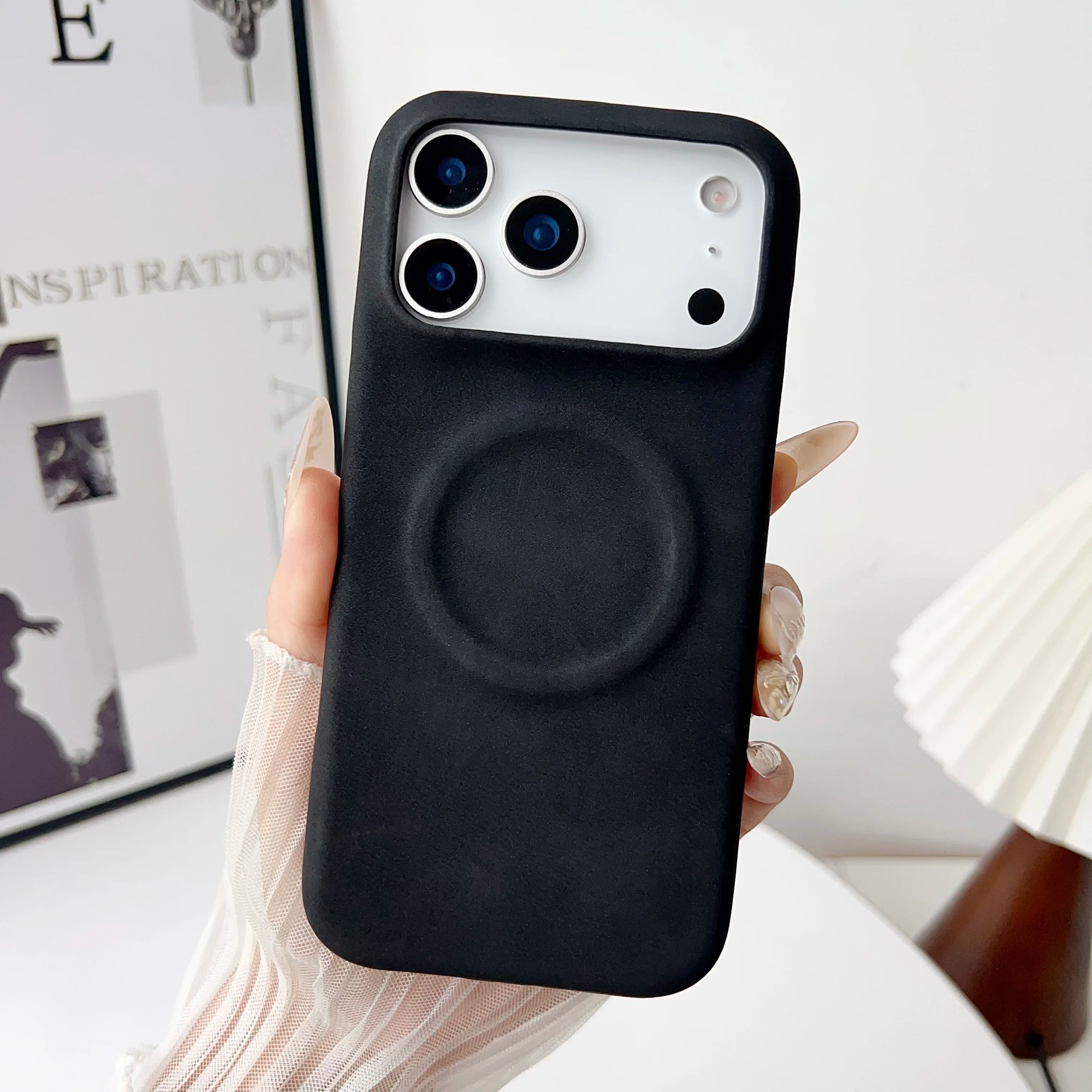 Retro Lederhülle Magnetisch für iPhone mit Magsafe