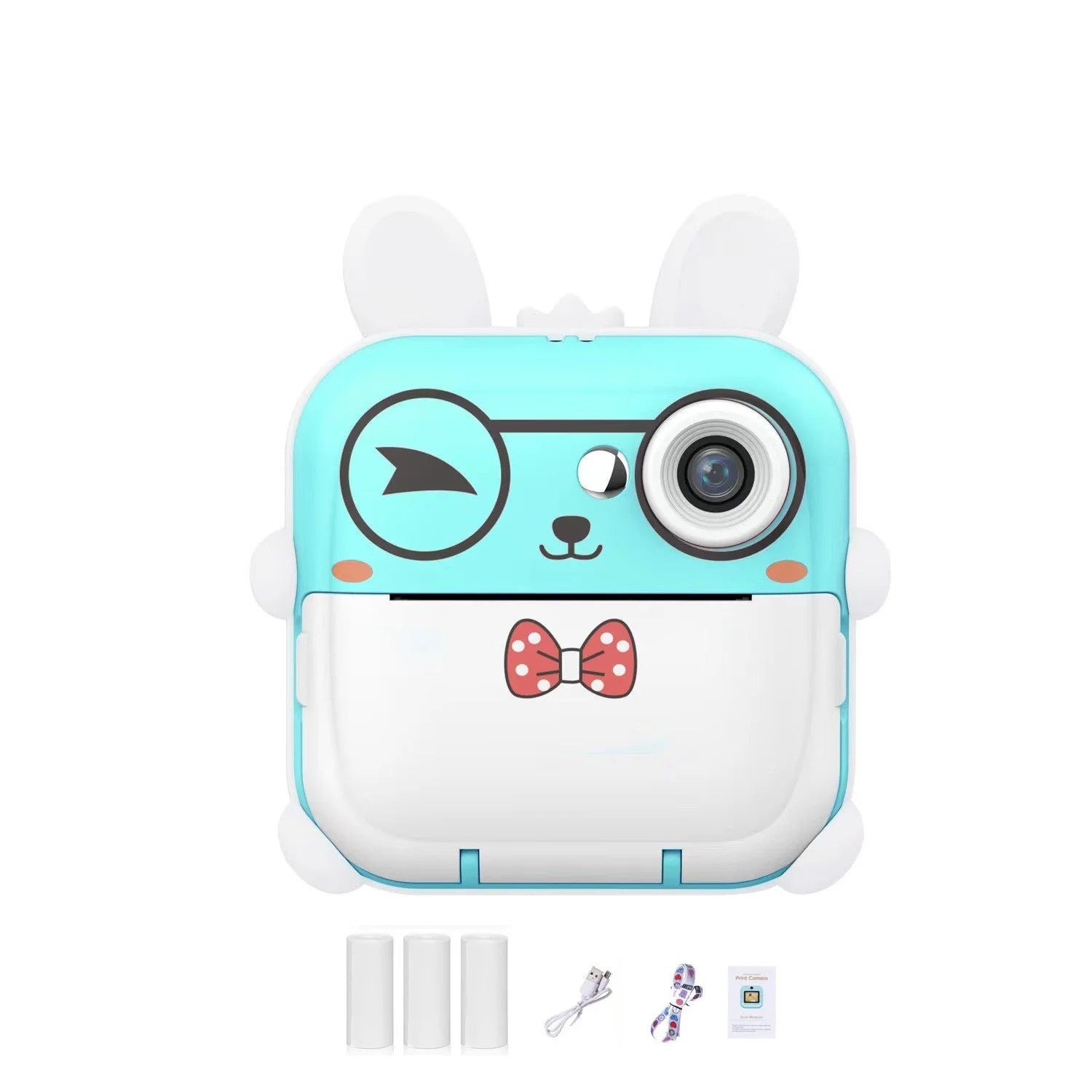 Kinder 1080P HD Digitalkamera Mini Thermodrucker