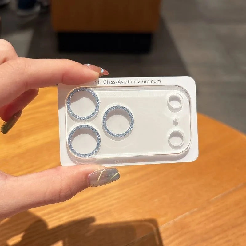 Glitter camera lens protector for iPhone 17 series