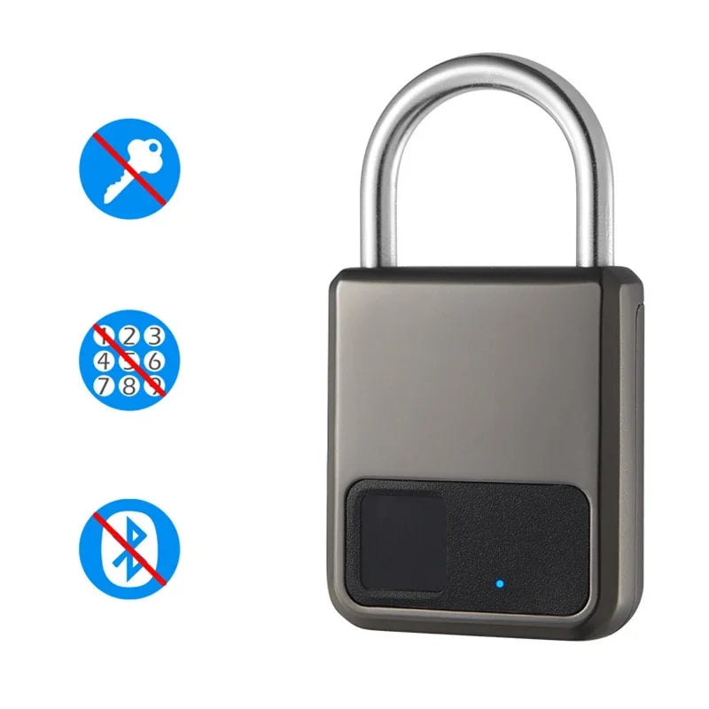 Smart Fingerabdruck-Vorhängeschloss USB wasserdicht