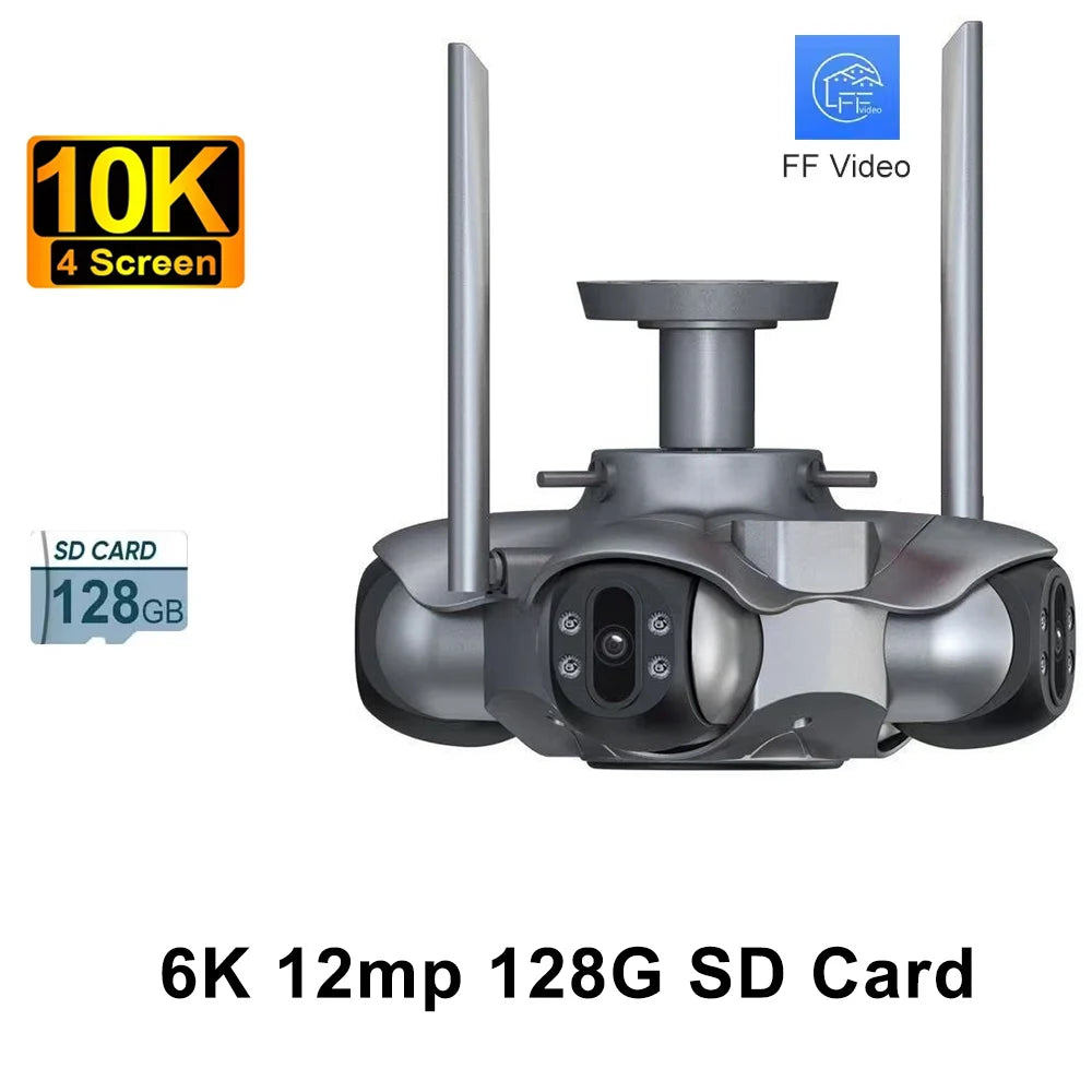 10K 20MP WLAN PTZ Kamera Outdoor Vierfach-Ansicht