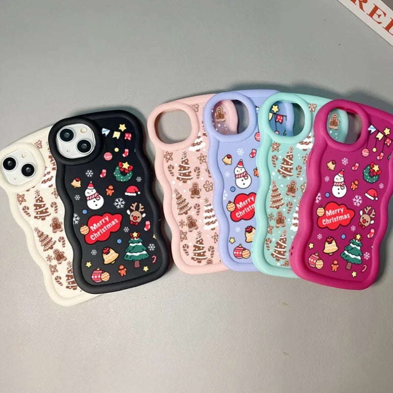 Niedliche Weihnachtsbaum Schneeflocke Hülle Samsung S25