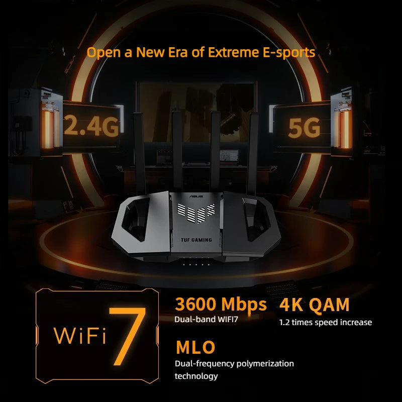 TUF Gaming WiFi 7 Router mit Gigabit und Ai Boost