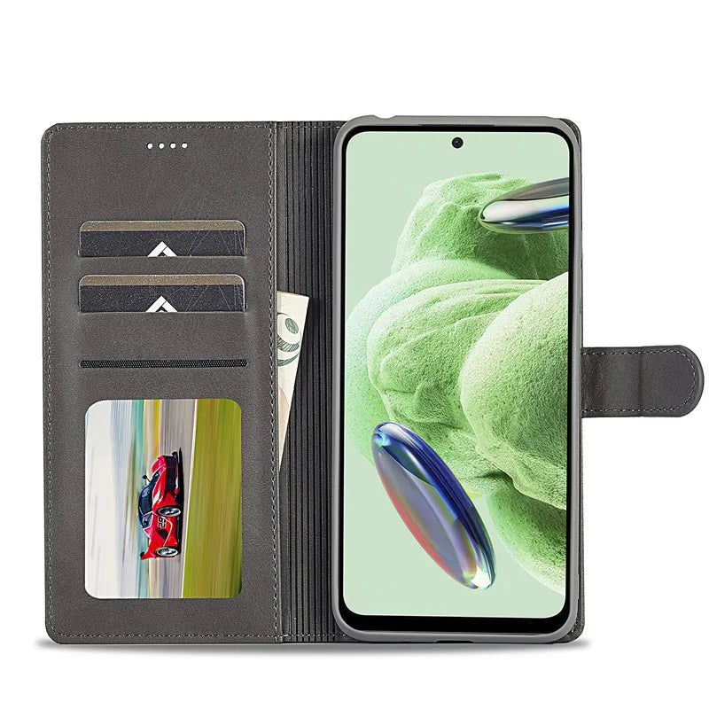 Flip Lederhülle für Redmi 12/12C/10/9 Pro