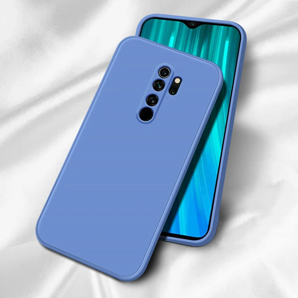 Quadratische Silikonhülle Redmi Note 8 Pro