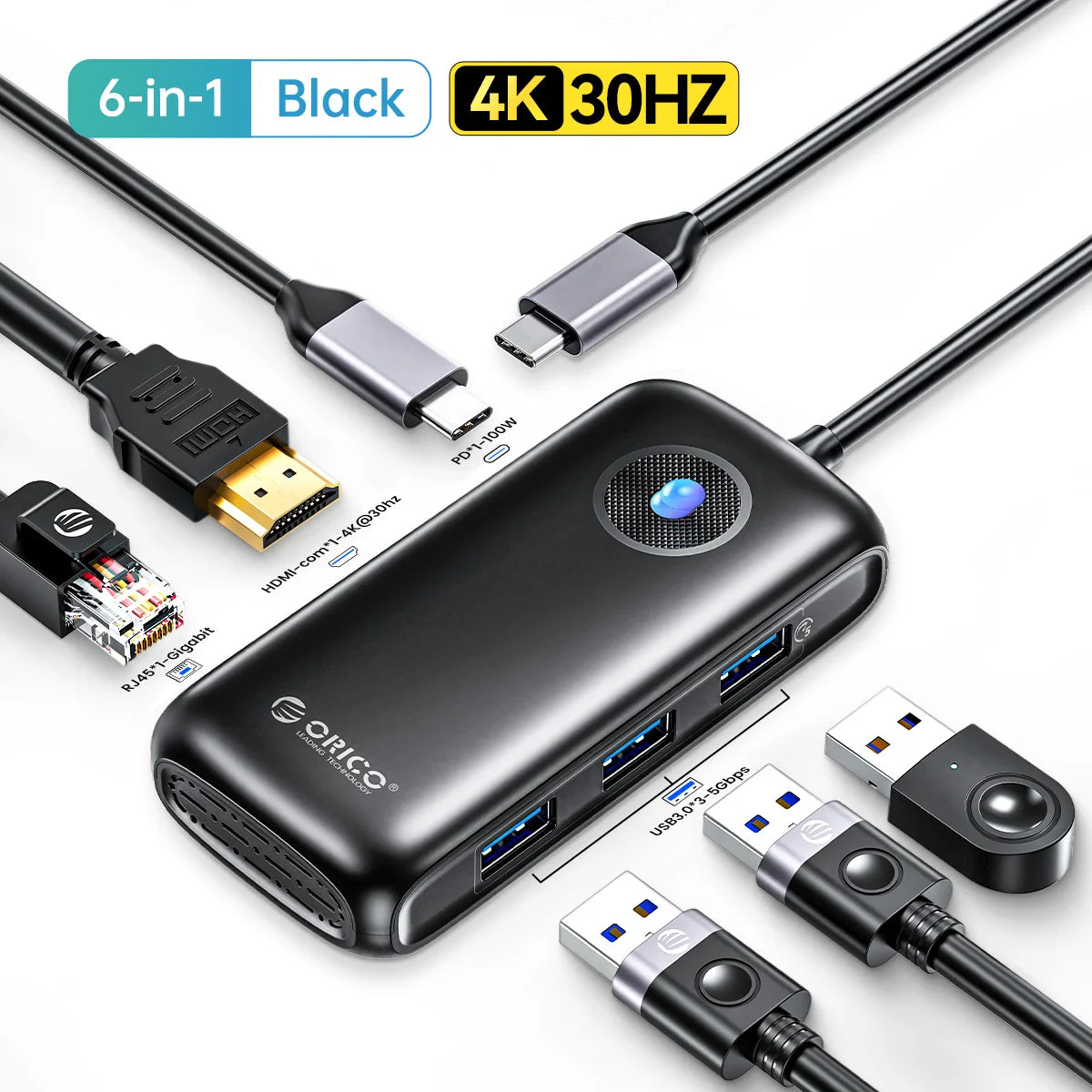 USB-C Dockingstation 4K 100W