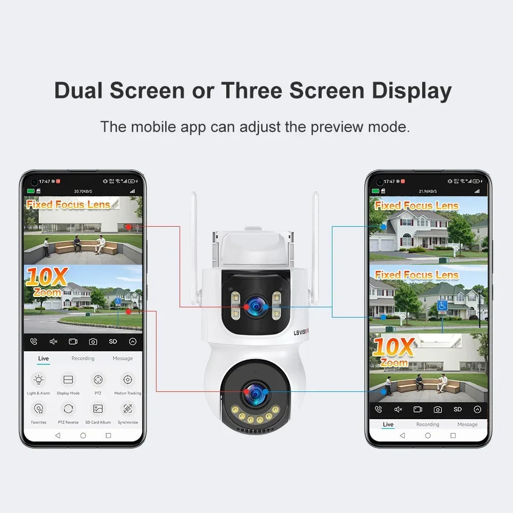 4K 4G WiFi Solar Camera with 10X Zoom and Auto Tracking