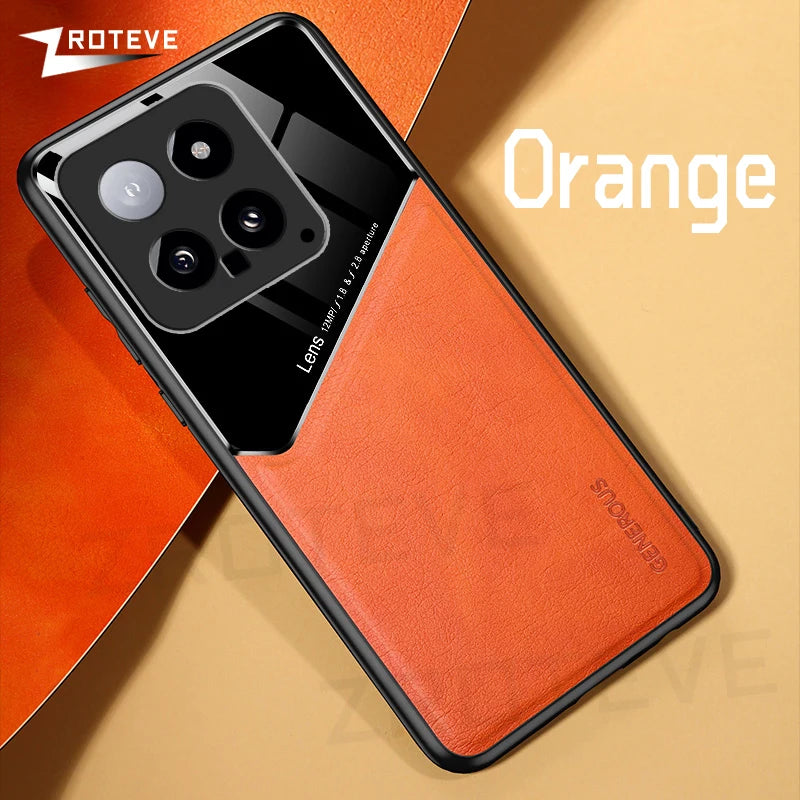 Xiaomi 14 PU Leder Hülle Magnetisch