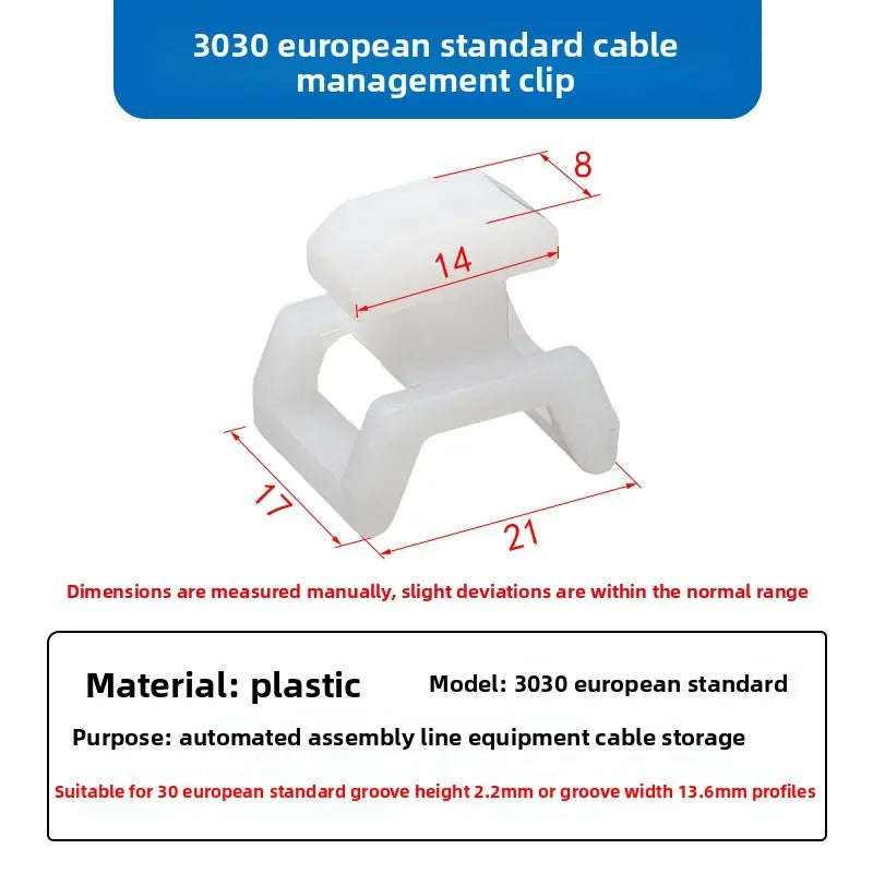 Aluminium Kabelklemme 3030 4040 Kabelmanagement Set