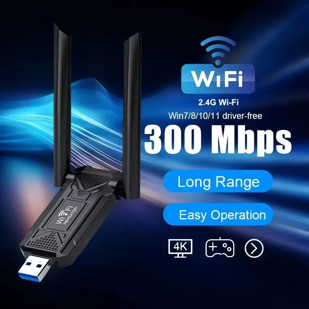 300Mbps USB WiFi Repeater für langes Signal