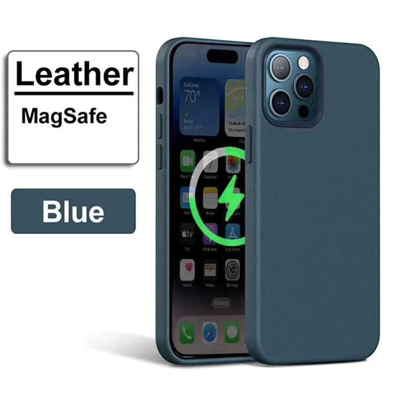 Offizielle MagSafe Lederhülle iPhone