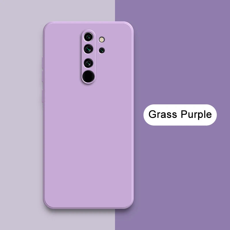 Quadratische Silikonhülle Redmi Note 8 Pro