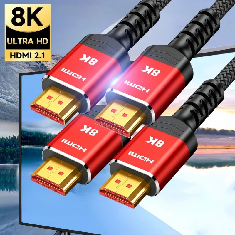 2er-Pack 8K HDMI 2.1 Kabel 48Gbps 4K120Hz 8K60Hz
