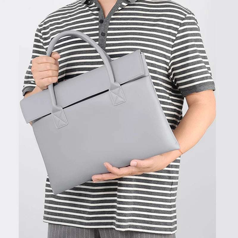 PU Leder Aktentasche für Laptop 14 Zoll