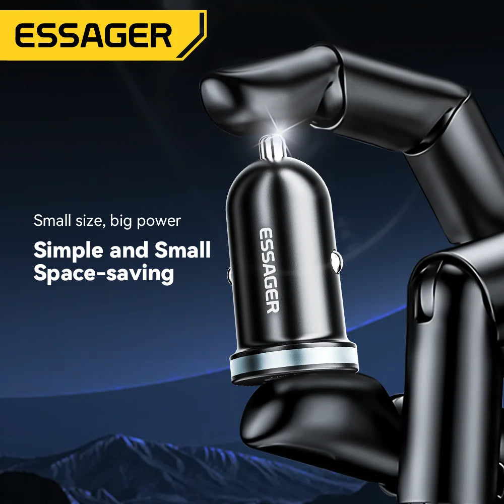 Essager 30W USB-C Autoladegerät Schnellladung Typ C