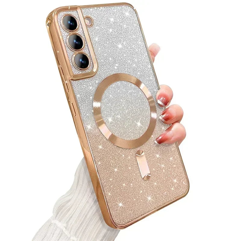Glitzer TPU Hülle mit Farbverlauf für Galaxy S-Serie