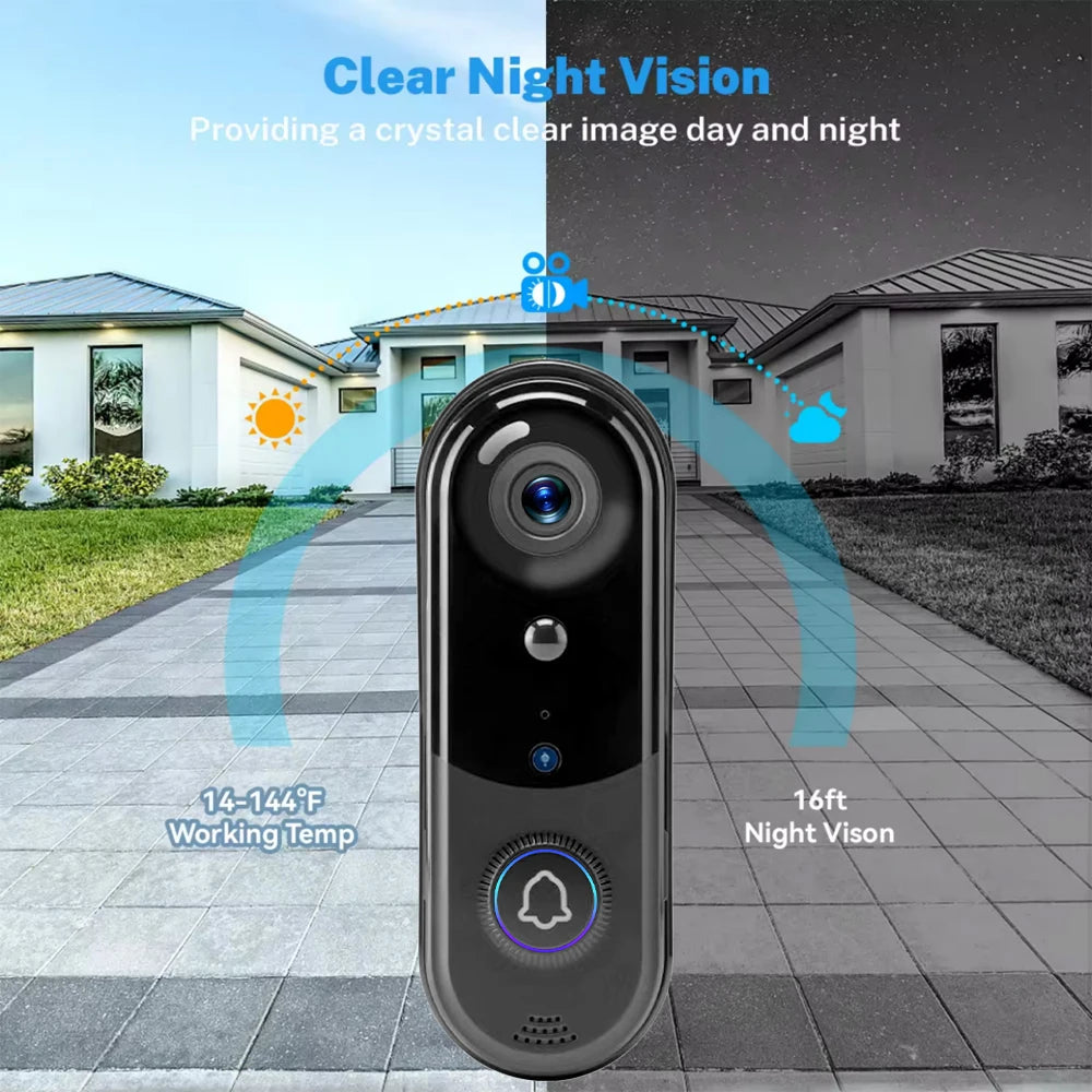 Batteriebetriebene 1080P WLAN Video-Türklingel IP65