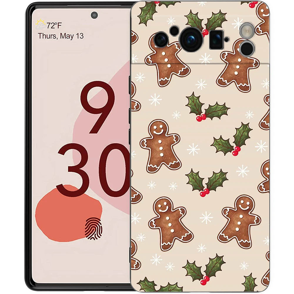 Pixel 9 8 Hülle TPU Cartoon Weihnachtsmotiv Schutz Case