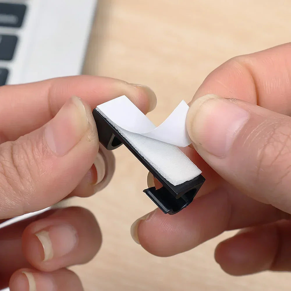 Self-adhesive cable clips, 1-60 pieces, for organization