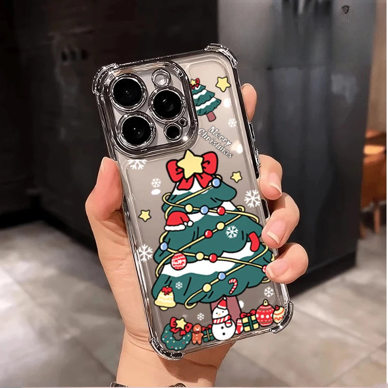 Pixel 10 9 8 Huelle Weihnachten Silikon Bumper Elch Schneemann Design